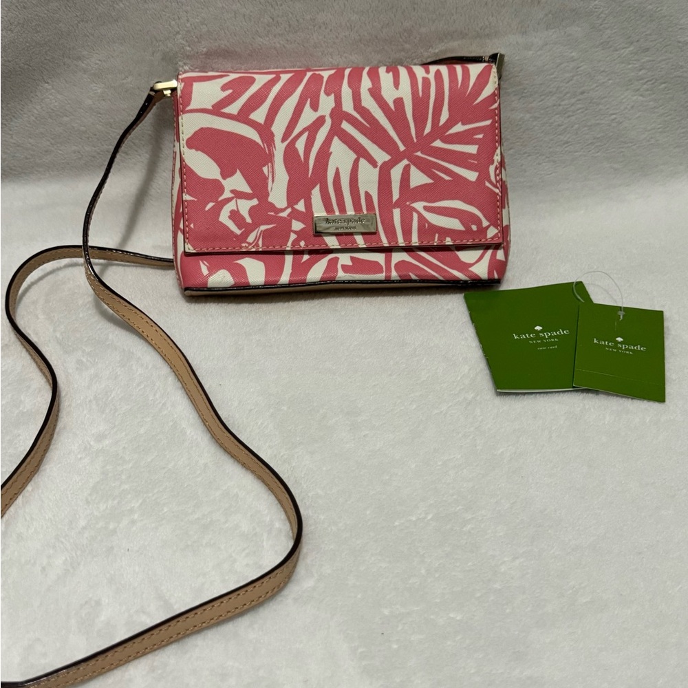 NEW with TAGS Kate Spade Tropical Pink Crossbody Bag